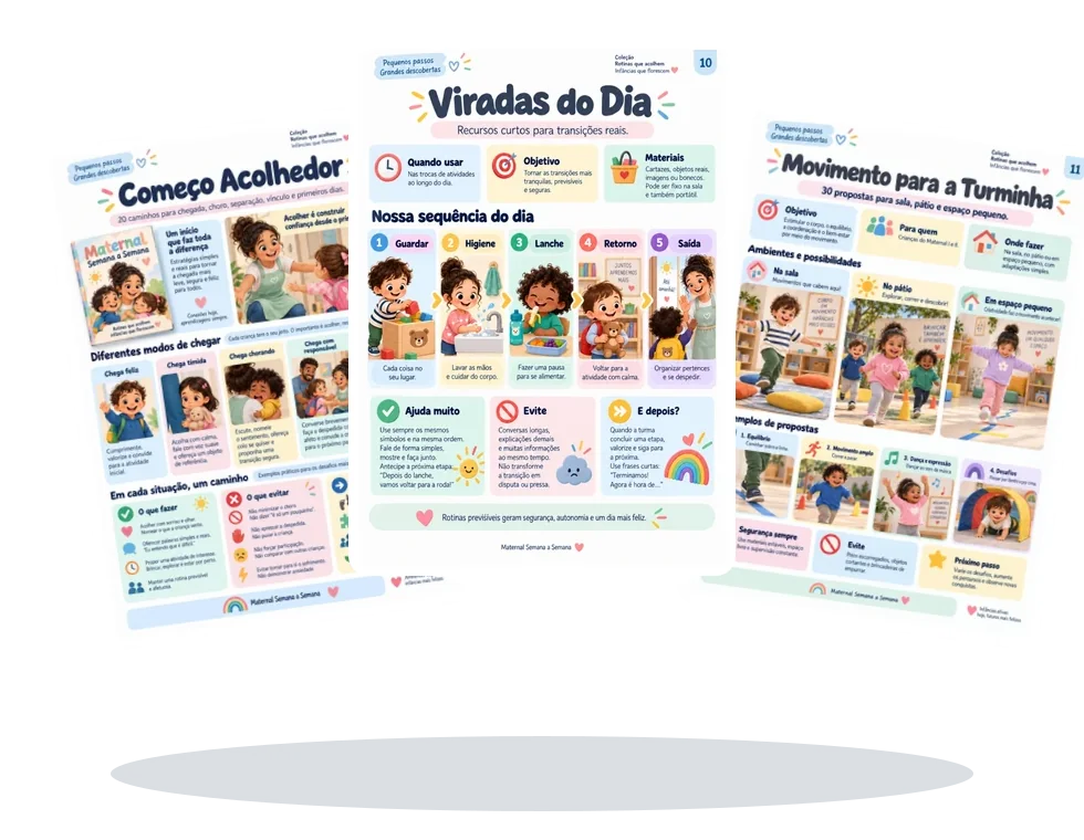 Coleção com 3 bônus para conduzir o dia