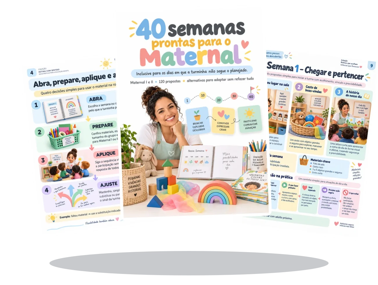 Capa, método e semana real do Maternal Semana a Semana